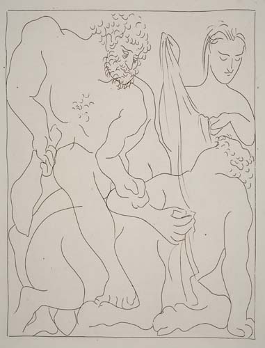 Appraisal: PABLO PICASSO Two engravings Hercule tue le Centaure Nessus R