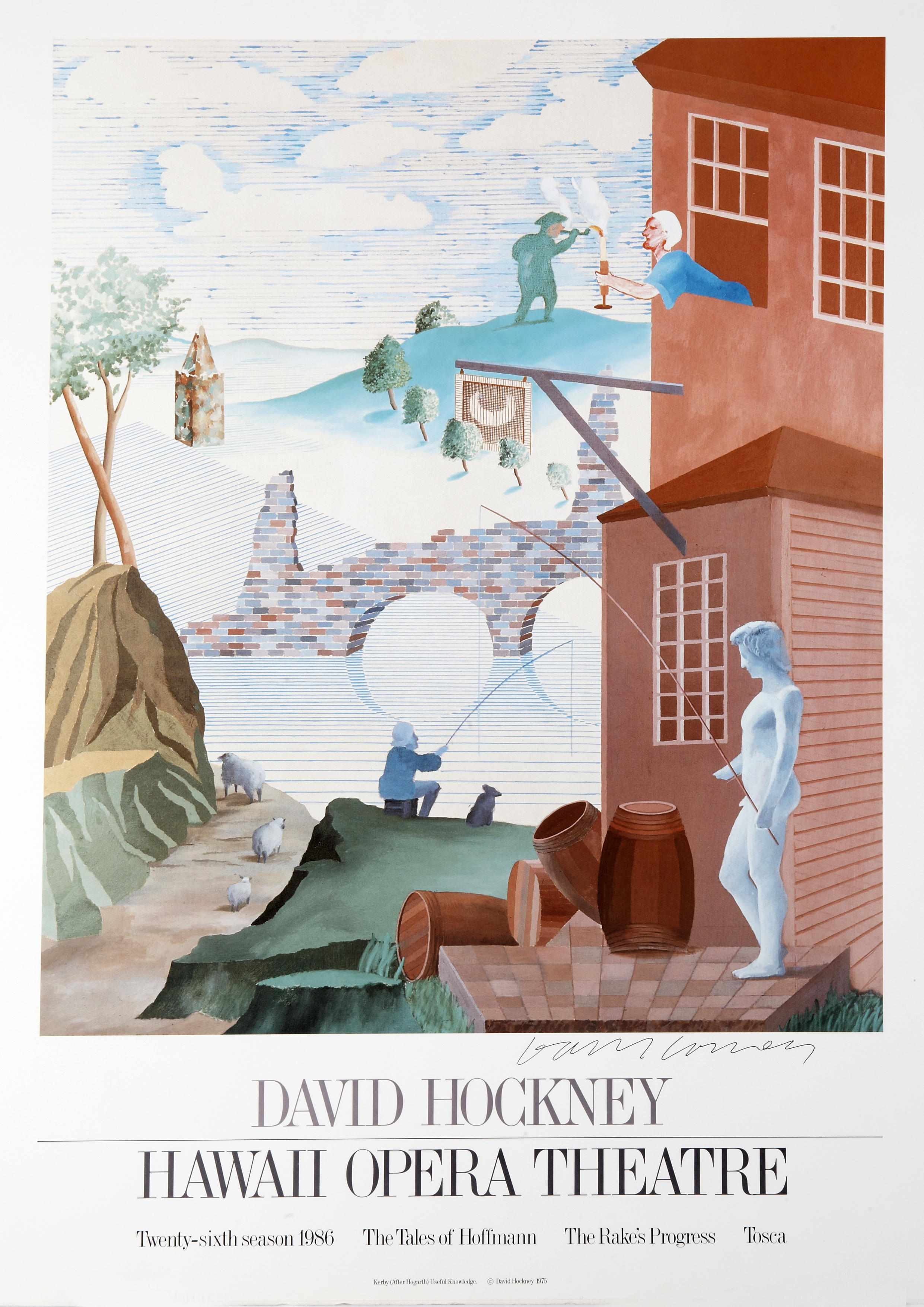 Appraisal: n a David Hockney British born Hawaii Opera Theatre David