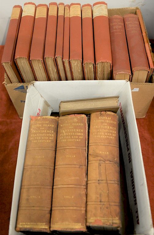 Appraisal: Sixteen books in two boxes to include Early Records of