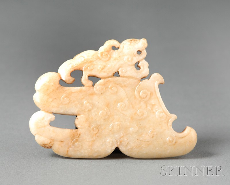 Appraisal: Archaic-style Jade probably Sung period th- th century yellow-white color