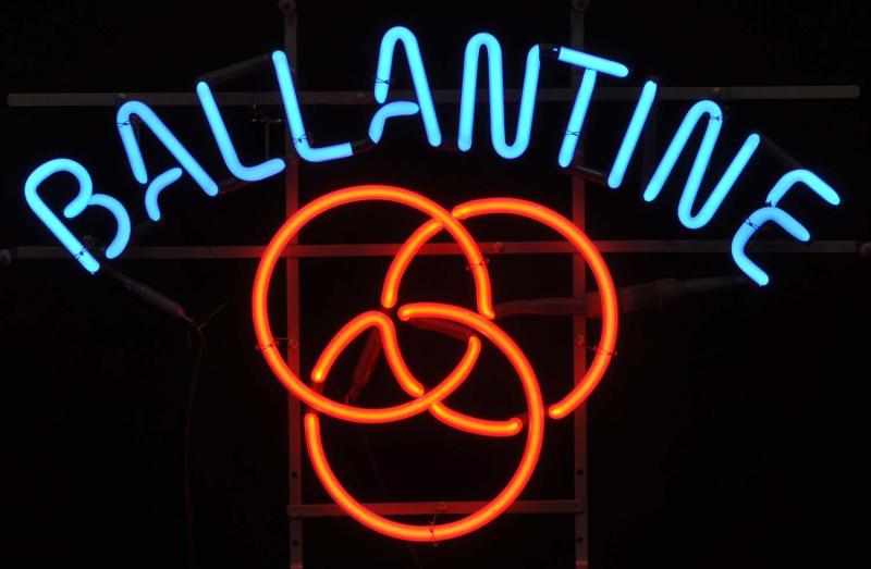 Appraisal: Ballantine -R Neon Sign Description s P Ballantine Sons Newark