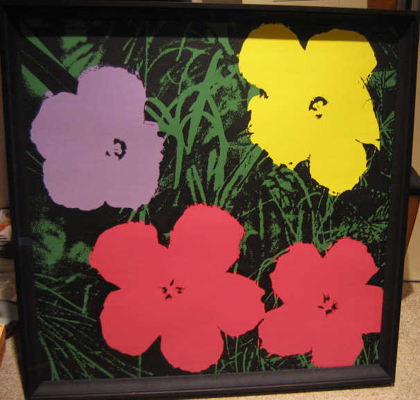 Appraisal: AFTER ANDY WARHOL AMERICAN - Flower silkscreen published by Sunday