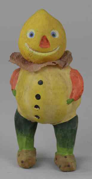 Appraisal: VEGGIE MAN HALLOWEEN CANDY CONTAINER Germany hand painted composition body