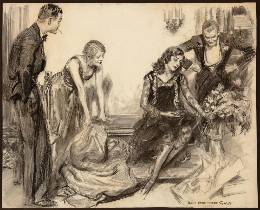 Appraisal: James Montgomery Flagg American New York - Babes Out of