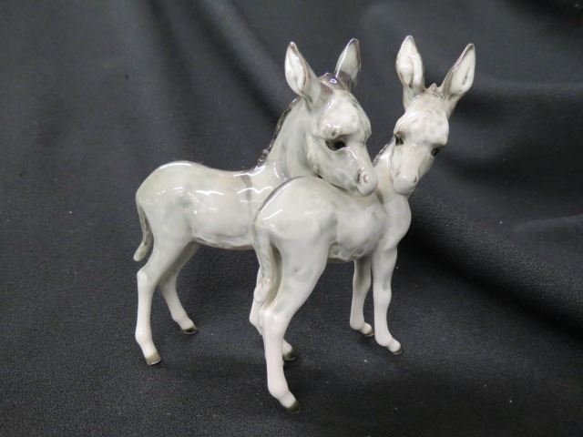 Appraisal: Hutschenreuther Porcelain Figurine of Two Donkeys excellent