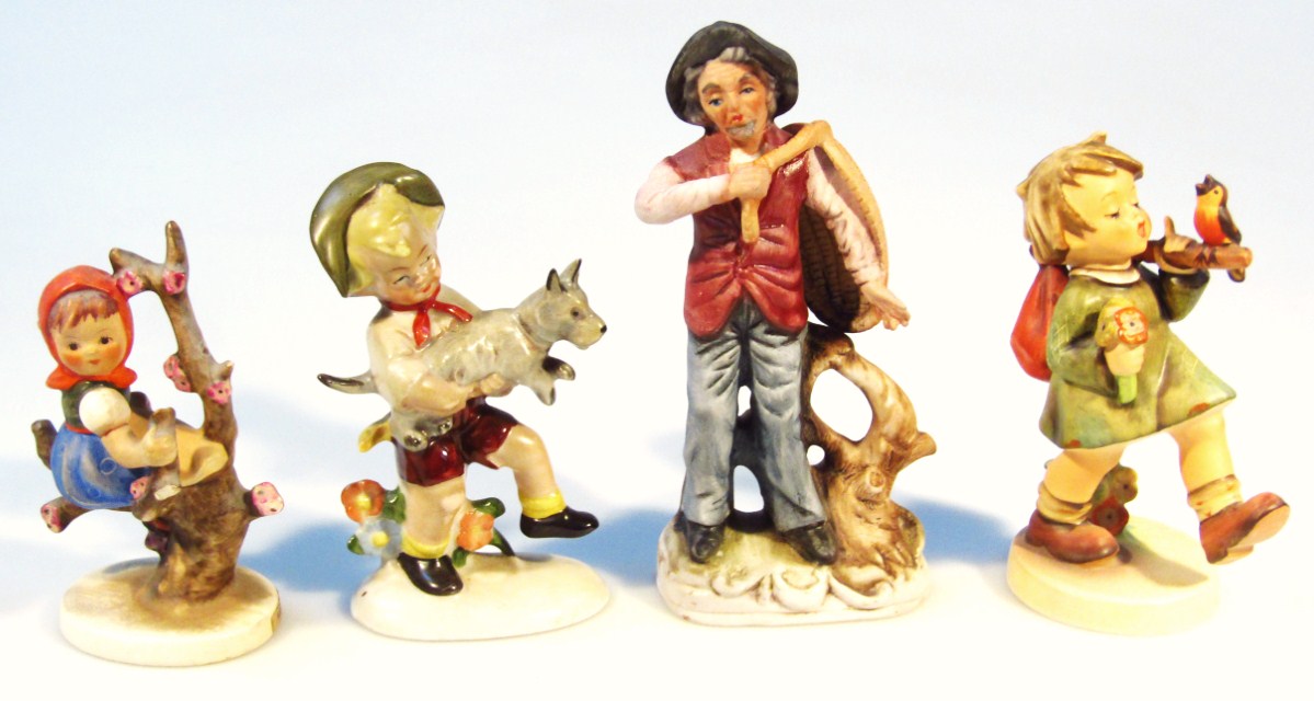 Appraisal: Various Goebel Hummel figures comprising of a girl holding knapsack