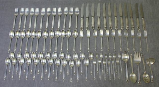 Appraisal: STERLING Royal Danish by International Sterling Including teaspoons knives sterling