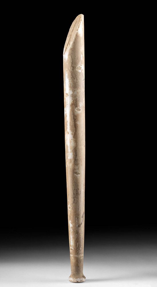 Appraisal: Rare Bactrian Marble Scepter Idol Ancient Central Asia Bactria ca