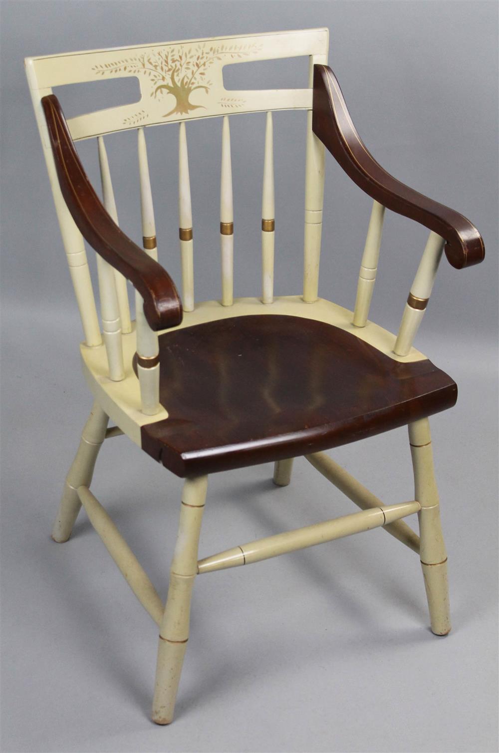 Appraisal: ETHAN ALLEN LIBERTY TREE ARMCHAIR h w d in