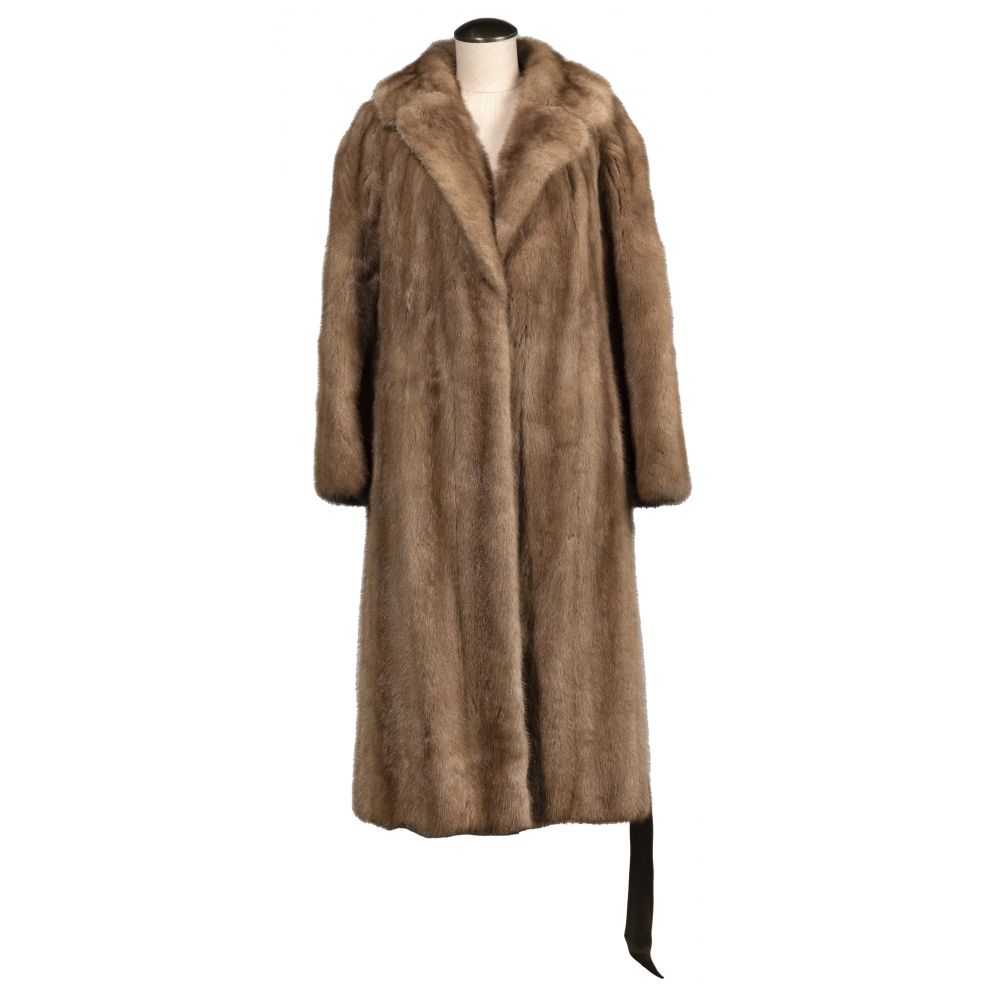 Appraisal: MINK FUR COATFull length having hook and eye closure additional