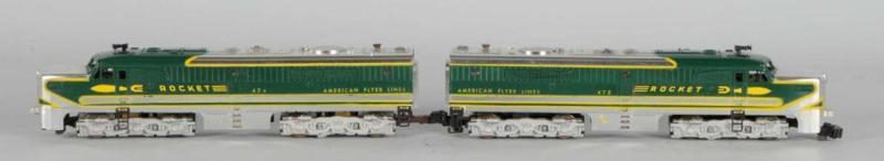 Appraisal: American Flyer S-Gauge Rocket Engines Description Circa Includes original set