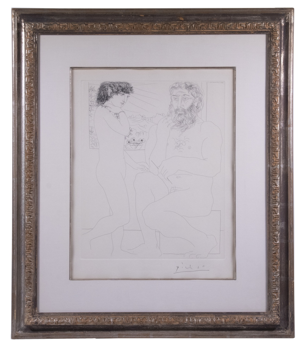 Appraisal: PABLO PICASSO SPAIN FRANCE - Sculpteur et Modele Debout drypoint