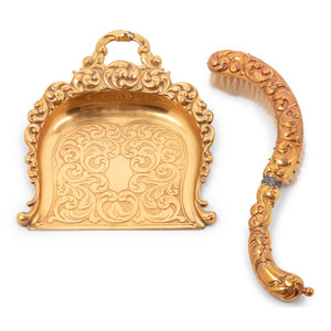 Appraisal: A Pair of Continental Gilt Metal Tazze together with a