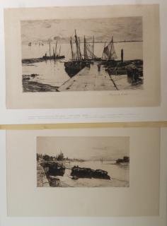 Appraisal: Charles Adams Platt etchings Charles Adams Platt American - -