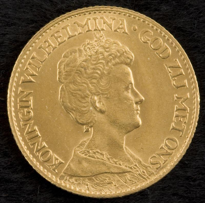 Appraisal: Netherlands Gold Guilder frosty BU with much luster A few