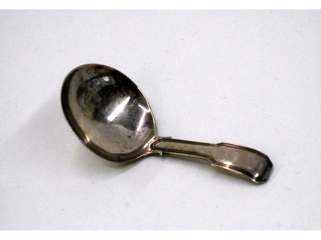 Appraisal: George III silver caddy spoon by Joseph Willmore Birmingham