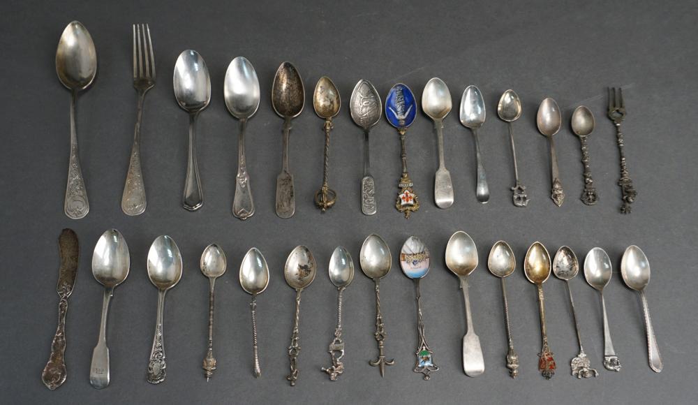 Appraisal: COLLECTION OF ASSORTED INTERNATIONAL STERLING AND LESSER SILVER AND SILVERPLATE