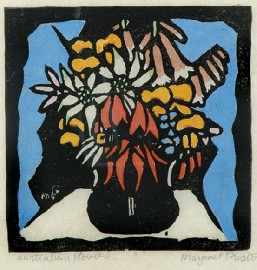 Appraisal: Margaret Preston - Australian Flowers hand coloured woodblock signed 'Margaret