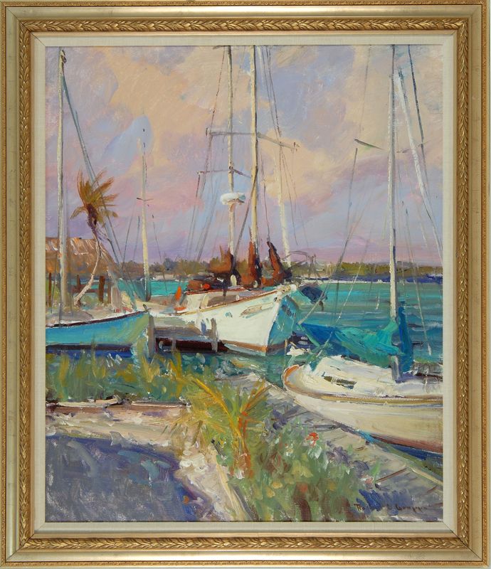 Appraisal: ROBERT CHARLES GRUPPEAmerican b At Geiger Key Signed lower right