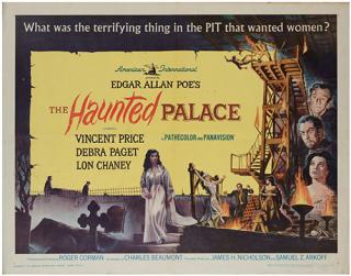 Appraisal: The Haunted Palace American International Half sheet x Horror starring