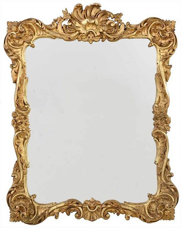 Appraisal: Rococo Style Carved and Gilt Mirror Italian late th century