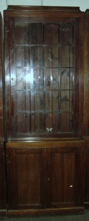 Appraisal: A pair of mahogany single bookcases mid th century the