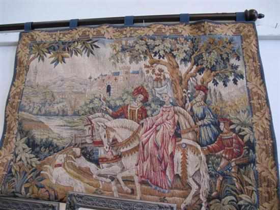 Appraisal: FRANKLIN MINT TAPESTRY ON POLE