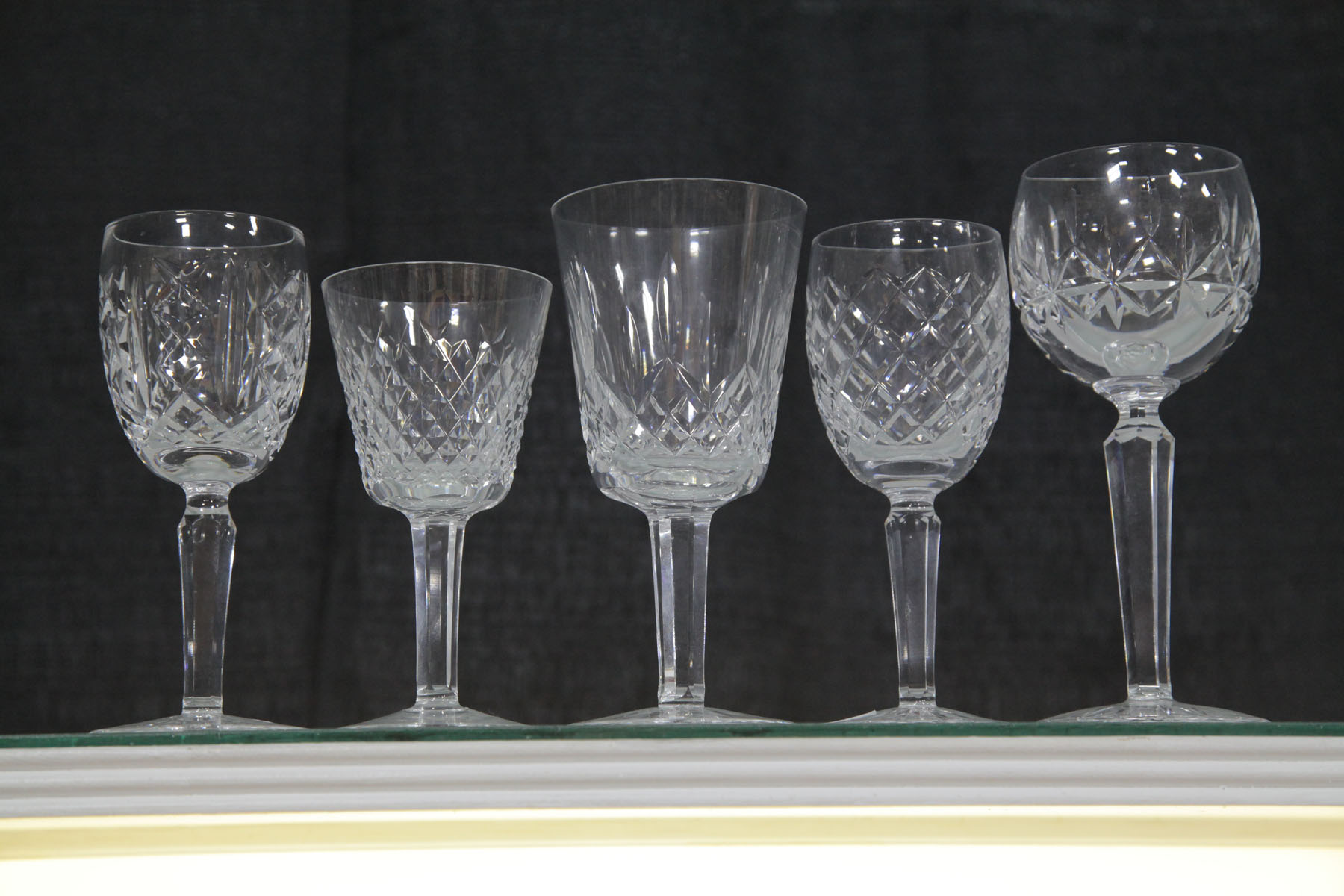 Appraisal: ASSORTED WATERFORD STEMWARE th century Fifteen pieces of marked Waterford