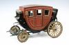 Appraisal: MODEL STAGECOACH - Circa finely crafted hand made wooden stagecoach