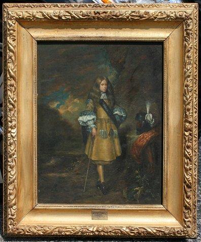 Appraisal: PORTRAIT OF YOUNG NOBLEMAN AFTER GIRARDET OIL CANVAS '' x