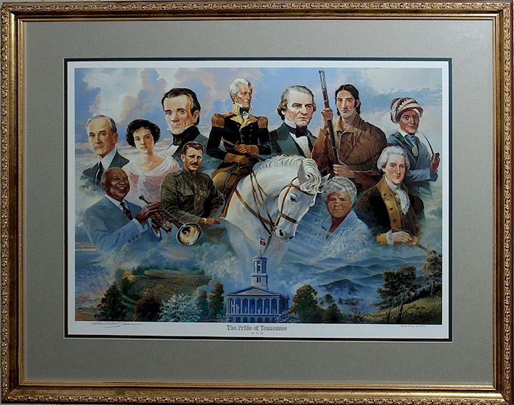 Appraisal: Tennessee Print The Pride of Tennessee pencil signed and numbered