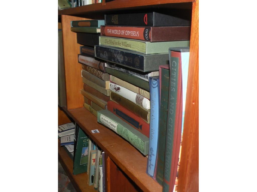 Appraisal: A quantity of folio society books to include G E