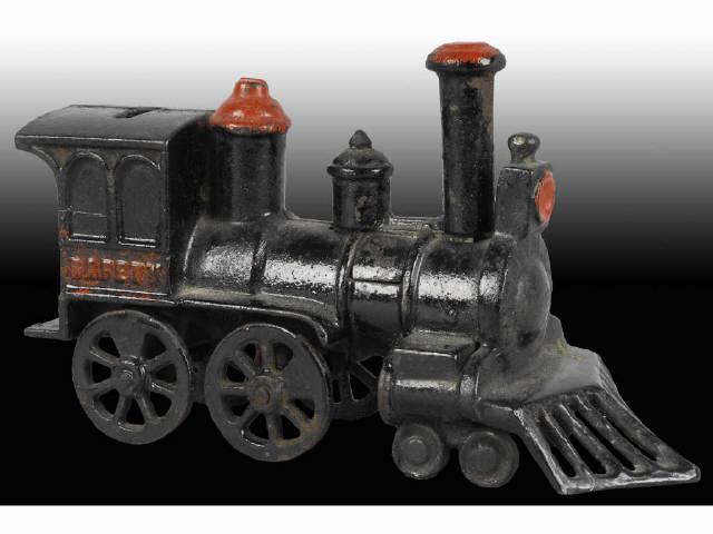 Appraisal: Cast Iron Safety Locomotive Still Bank Description Made in the