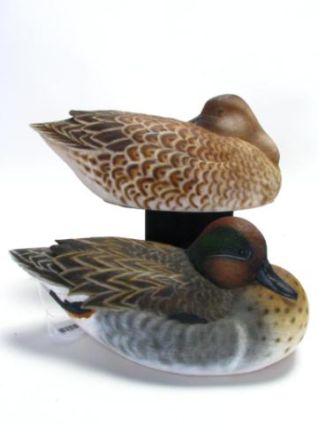 Appraisal: Two Jules Bouillet Duck Decoys one is '' Green Winged