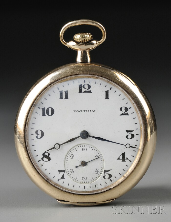 Appraisal: Waltham Size Jewel Open Face Watch Waltham Watch Company no