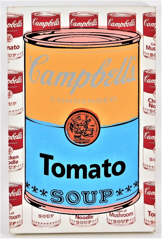 Appraisal: STEVE KAUFMAN CAMPBELL'S TOMATO SOUP POP PAINTING California Colorado New