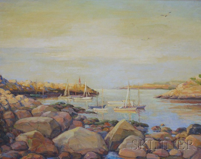 Appraisal: Jacob I Greenleaf American - Low Tide Rockport Mass Signed