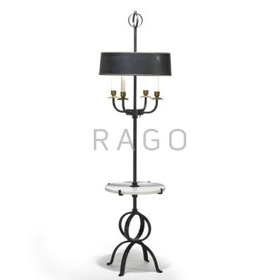 Appraisal: TOMMI PARZINGER PARZINGER ORIGINALS Floor lamp USA s Enameled iron