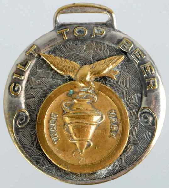 Appraisal: Gilt Top Beer Fob Spokane Brewery and Malt Company Embossed