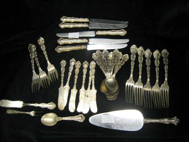 Appraisal: Pcs of Sterling Silver Flatware Stausborg by Gorham plus other