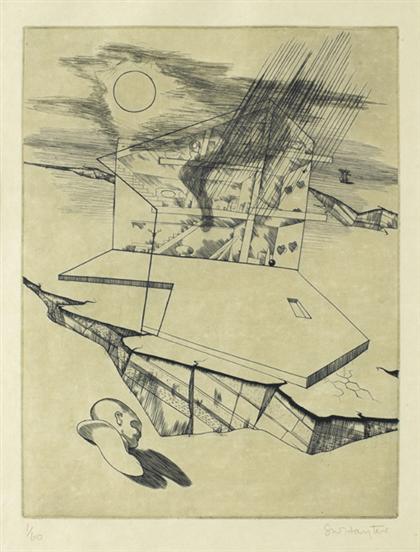 Appraisal: STANLEY WILLIAM HAYTER british - UNTITLED from 'l'apocalypse' pencil signed