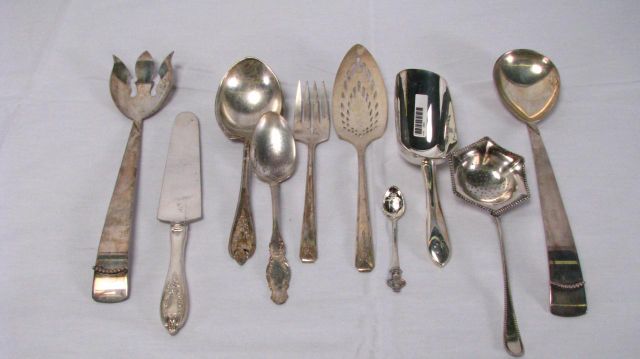 Appraisal: Group of silver plate flatware and serving pieces approximately pieces