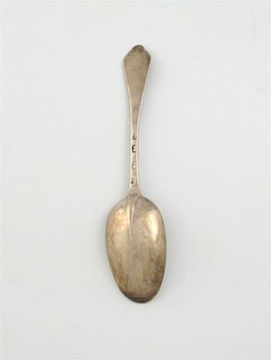 Appraisal: A Queen Anne silver dognose spoon maker's mark distorted London