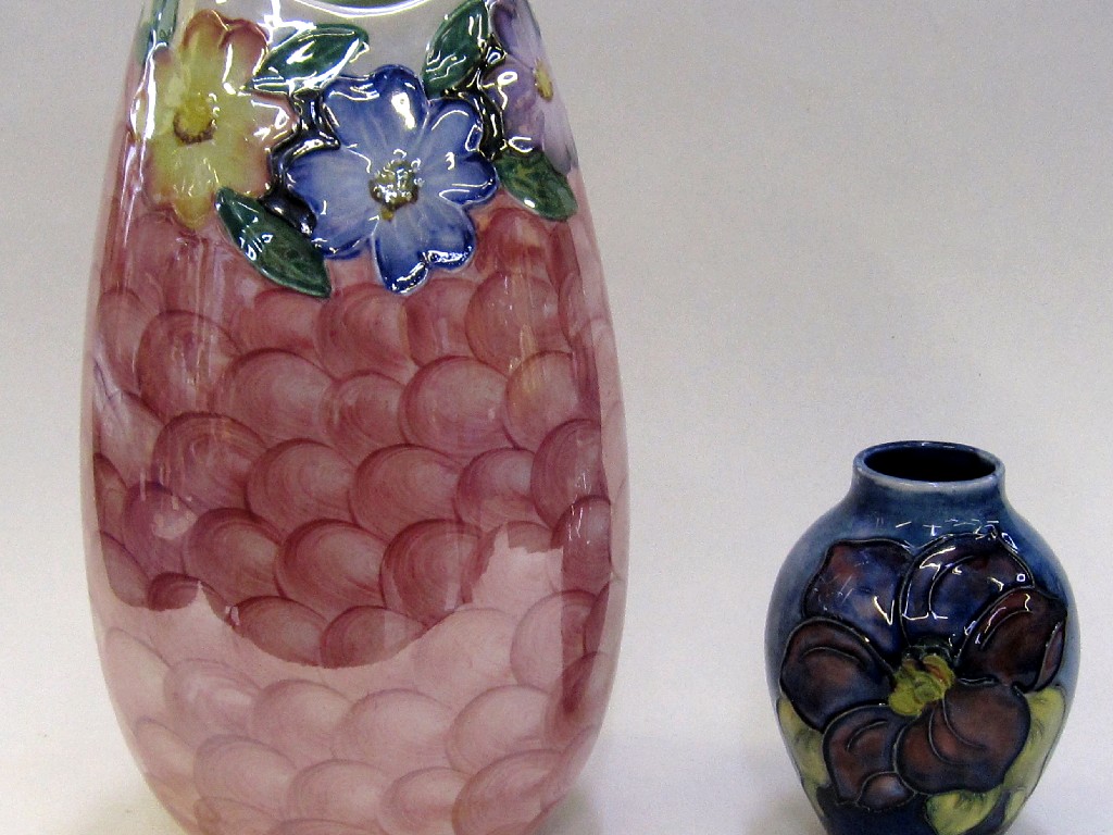 Appraisal: Small Moorcroft vase restored and a Maling vase