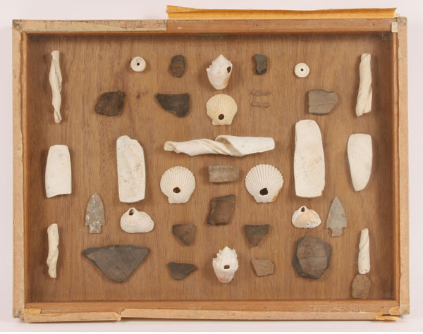 Appraisal: Lot of Artifacts including arrowheads pottery shards and implements from