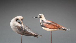 Appraisal: Two Shorebirds Eddie Wozny b Cambridge MD c Two early