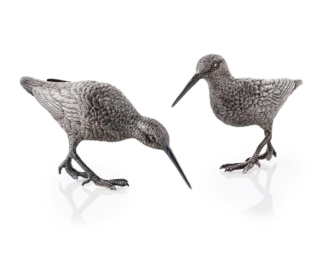 Appraisal: A pair of cast models of snipe R Comyns London