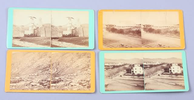 Appraisal: Grouping of stereoviews by Savage Ottinger East Temple St Salt