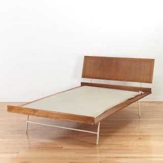 Appraisal: George Nelson for Herman Miller full size bed George Nelson