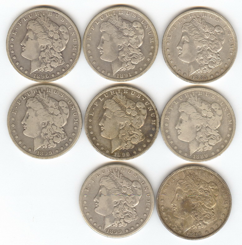 Appraisal: U S MORGAN SILVER DOLLARS Estate coins -o -o -o